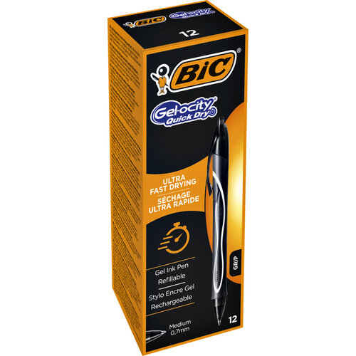 Bic Gelschrijver Bic Gelocity quick dry medium zwart