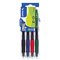 Pilot Gelschrijver Pilot clicker medium basis assorti Set2Go à 4 stuks