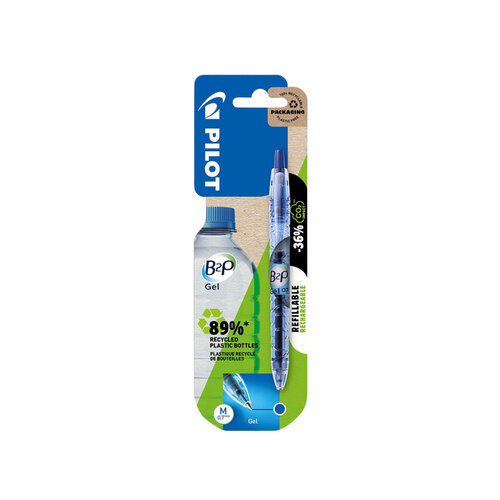 Pilot Stylo gel PILOT B2P Begreen Medium bleu 1 pièce