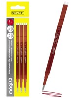 Online Gelschrijvervulling Online Magixx 0.7mm rood blister à 3 stuks