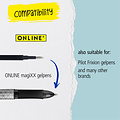 Online Gelschrijvervulling Online Magixx 0.7mm rood blister à 3 stuks