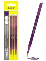 Online Gelschrijvervulling Online Magixx 0.7mm violet blister à 3 stuks