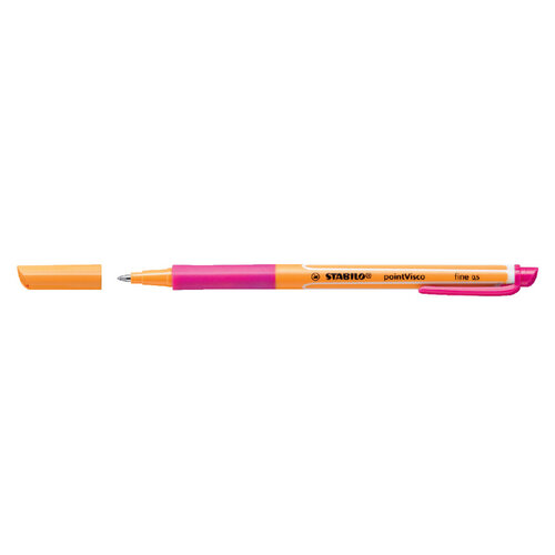 Stabilo Rollerpen STABILO PointVisco 1099/56 fijn roze