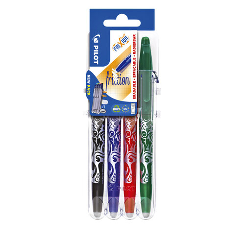 Pilot Roller PILOT FriXion Set2Go Medium basiique assorti 4 pièces