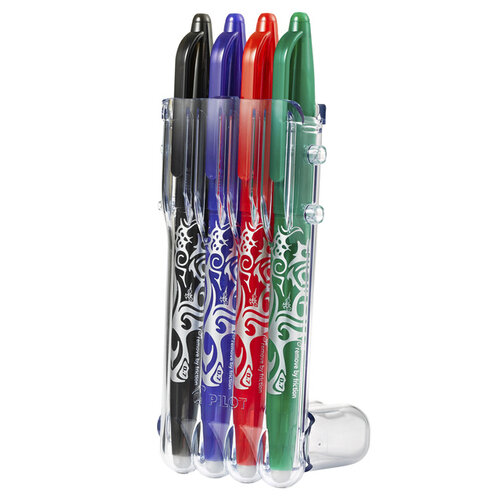 Pilot Rollerpen PILOT friXion medium basis assorti Set2Go à 4 stuks