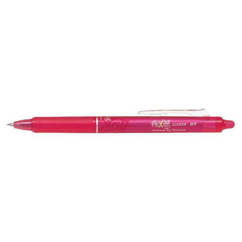 Pilot Rollerpen PILOT friXion clicker medium roze