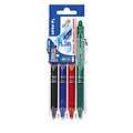 Pilot Stylo roller PILOT FriXion Set2Go Clicker Medium basique assorti 4 pièces