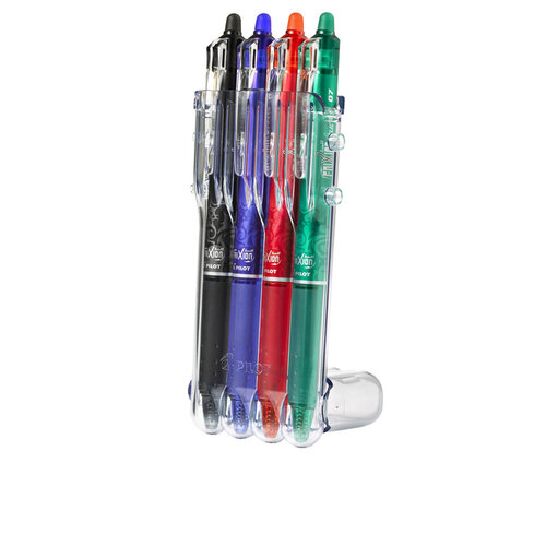Pilot Stylo roller PILOT FriXion Set2Go Clicker Medium basique assorti 4 pièces