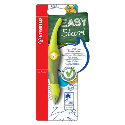 Stabilo Rollerpen STABILO Easyoriginal linkshandig limoen/groen blister à 1 stuk