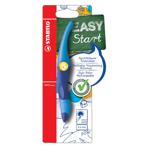 Stabilo Rollerpen STABILO Easyoriginal linkshandig licht/donkerblauw blister à 1 stuk