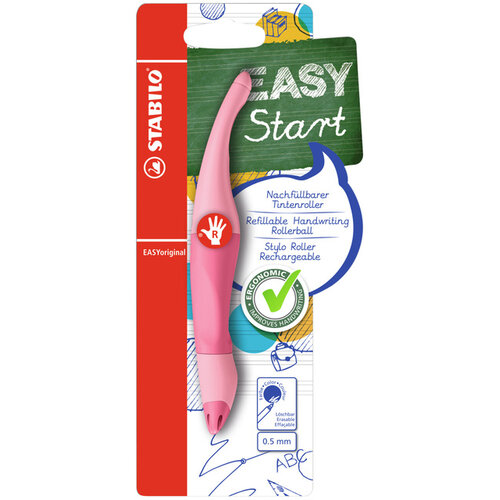 Stabilo Rollerpen STABILO Easyoriginal  rechtshandig medium pastel poederroze blister à 1 stuk