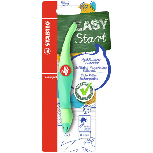 Stabilo Rollerpen STABILO Easyoriginal  rechtshandig medium pastel vleugje mint blister à 1 suk
