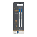 Parker Recharge roller Parker Quink Medium bleu blister 2 pièces