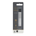 Parker Rollerpenvulling Parker Quink medium zwart blister à 2 stuks