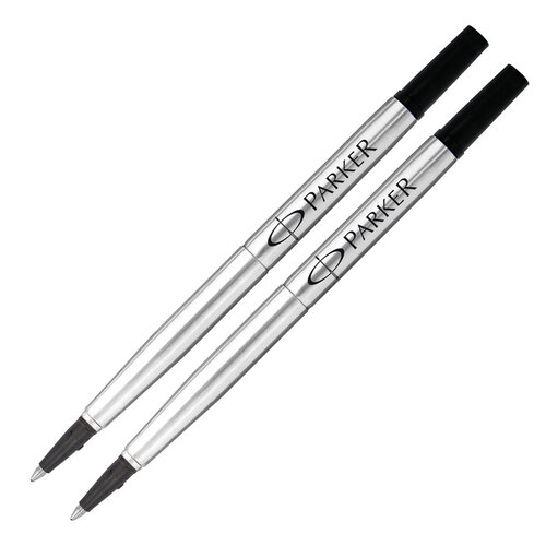 Parker Recharge roller Parker Quink Medium noir blister 2 pièces