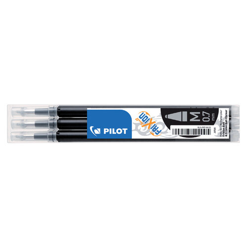 Pilot Recharge roller PILOT FriXion Medium noir 3 pièces