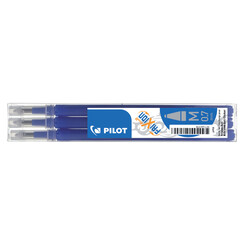 Rollerpenvulling PILOT friXion medium blauw set à 3 stuks