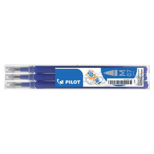 Pilot Rollerpenvulling PILOT friXion medium blauw set à 3 stuks