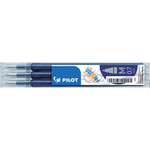 Pilot Recharge roller PILOT FriXion Medium bleu/noir 3 pièces