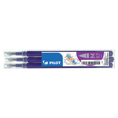 Rollerpenvulling PILOT friXion medium violet set à 3 stuks