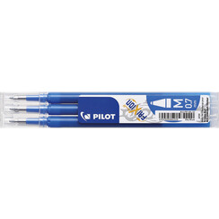 Recharge roller PILOT FriXion Medium bleu ciel 3 pièces
