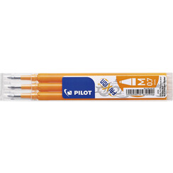 Recharge roller PILOT FriXion Medium orange abricot 3 pièces