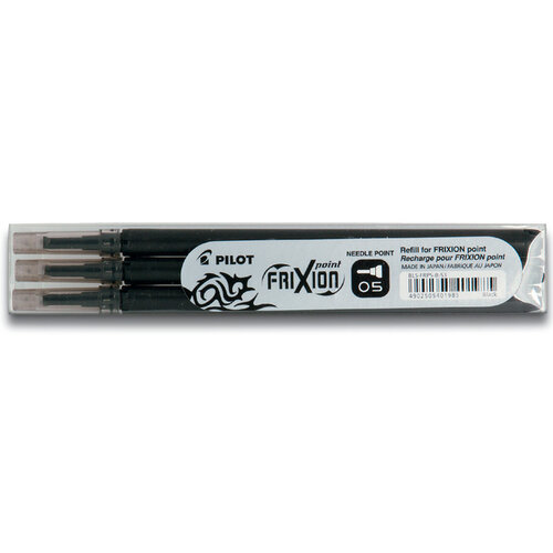 Pilot Rollerpenvulling PILOT friXion fijn zwart set à 3 stuks