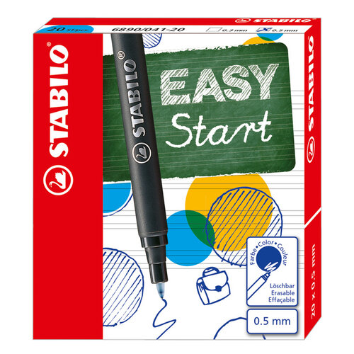 Stabilo Rollerpenvulling STABILO Easyoriginal fijn blauw doosje à 20 stuks