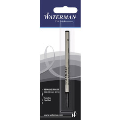 Rollerpenvulling Waterman fijn zwart blister à 1 stuk