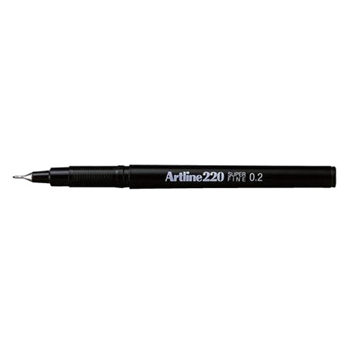 Artline Fineliner Artline 220 rond super fijn zwart