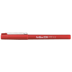 Fineliner Artline 220 rond super fijn rood