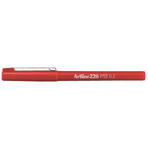 Artline Fineliner Artline 220 rond super fijn rood
