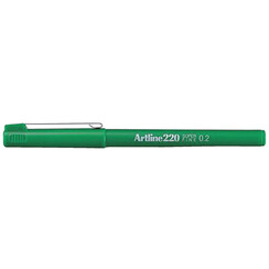 Fineliner Artline 220 rond super fijn groen