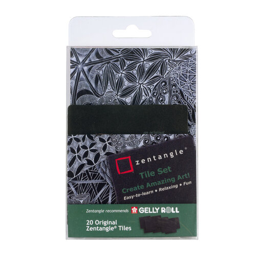 Sakura Tekenset Sakura Zentangle set à 20 patronen zwart