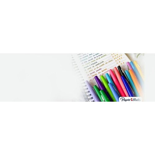 Paper Mate Fineliner Paper Mate Flair Metallic Medium assorti blister 6 pièces