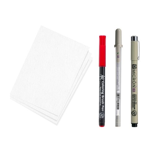 Sakura Tekenset Sakura Creative Kit Samurai 6 stuks
