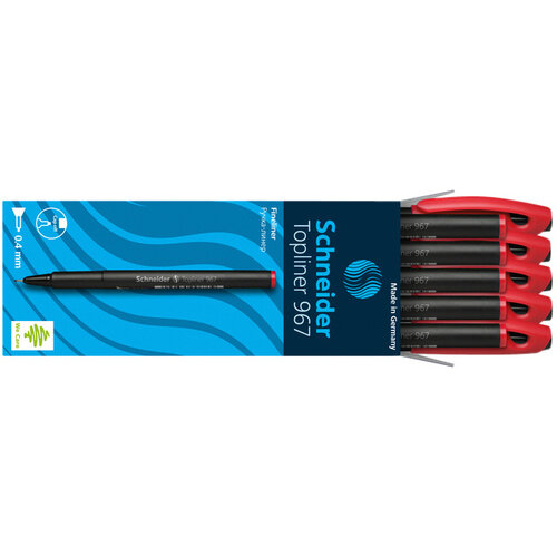 Schneider Fineliner Schneider 967 0.4mm rood