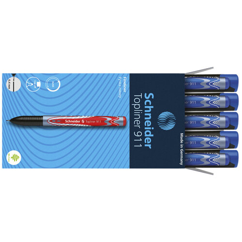 Schneider Fineliner Schneider Topliner 911 0,4mm bleu