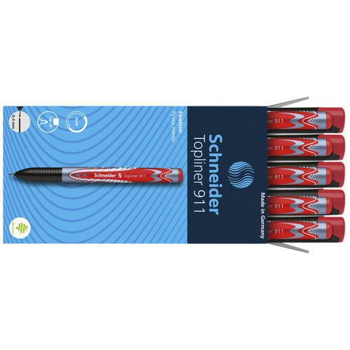 Schneider Fineliner Schneider Topliner 911 0,4mm rouge