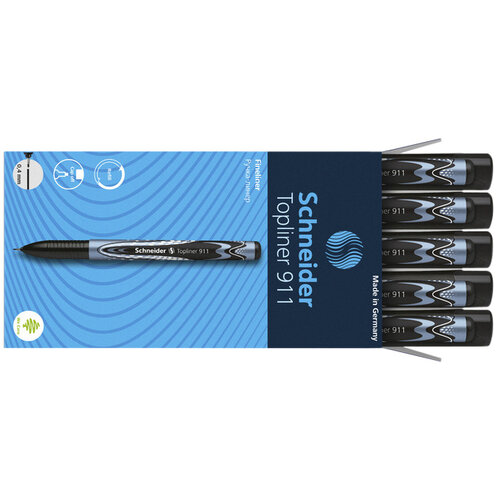 Schneider Fineliner Schneider Topliner 911 0.4mm zwart