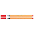 Stabilo Fineliner STABILO point 88/40 fijn rood