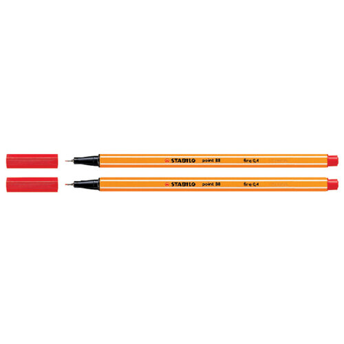 Stabilo Fineliner STABILO point 88/40 fijn rood