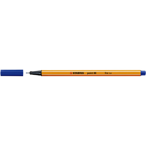 Stabilo Fineliner STABILO point 88/41 fijn blauw