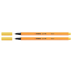 Fineliner STABILO point 88/44 fijn geel