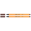 Stabilo Fineliner STABILO point 88/45 fijn bruin