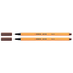 Fineliner STABILO point 88/45 fijn bruin