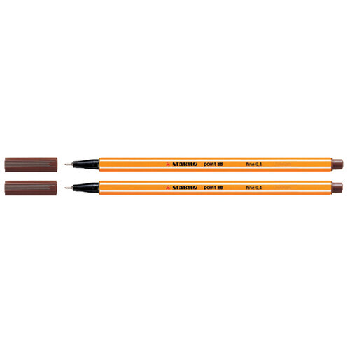 Stabilo Fineliner STABILO point 88/45 fijn bruin