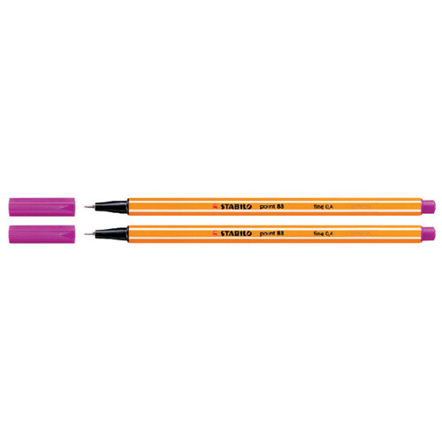 Stabilo Fineliner STABILO point 88/56 fijn roze rood