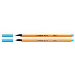 Fineliner STABILO point 88/57 fijn azuurblauw