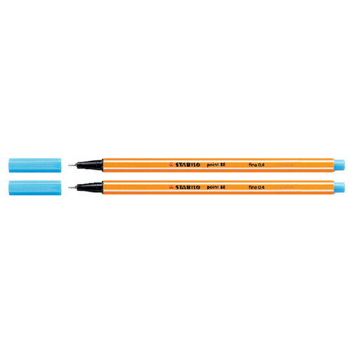 Stabilo Fineliner STABILO point 88/57 fijn azuurblauw
